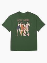 Foo Fighters Spice Grohl Funny Rock Band Parody Oversized T-Shirt M beige