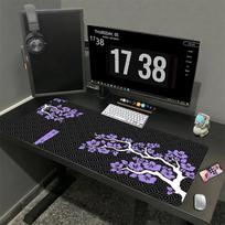 Sakura 1000x500mm XXL Lock Edge Mouse Pad Large Size Gaming Table Mat Non-slip Mice Mat Beast Desk Pad For Gift Mouse Pad HD DIY 50cmx100cm(19.6x39.4inch)