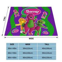 Barney draugai Dinozauras Koralinis Fleece Pliušinis Mesti Antklodė Dinozaurai Animacinis Antklodės Lovai Sofai Lengvas Plonas Antklodė Size: 130*170cm, Weight: 320 GSM green