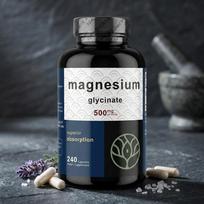 Title: Premium Magnesium Glycinate 500mg - 240 High-Absorption Capsules 1pack