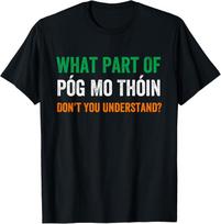 Póg Mo Thóin Ireland Funny Sarcastic Saying T-shirt XXXXL green