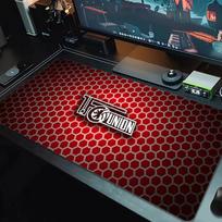 Union Berlin Mouse Pad Large Gaming Table Cushion Non-slip Laptop Tablet Big Mousepad XXL Mat Mini PC Playmat With Lock edge_xia 30cmx60cm(11.8x23.6inch) red
