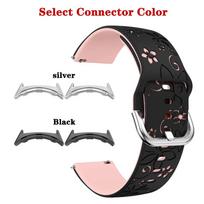 Laser Engraved Silicone Watch Band for Google Pixel Watch 4 3(41mm)/2/1 Breathable Soft Replacement Wristband Pixel Watch 4 45mm Pixel watch 2 1&Connector-Black black