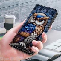 Odinis dėklas-piniginė telefonui Samsung Galaxy S20 FE S10 Lite S 20 Ultra Plus 5G, atverčiamas, su magnetu, su tapytu gėlių raštu Pc + tpu&Galaxy S20 Ultra blue