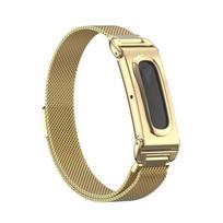 Magnetinis Metalinis Apyrankė Fitbit Air, Nerūdijančio Plieno Laikrodžio Dirželis, Atsparus Įbrėžimams, Verslo Kelionei, Lauko Veiklai auksas
