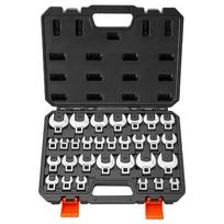 VEVOR Crowfoot Wrench Set, 3/8  Drive, 30-Piece Metric and SAE Size Crows Foot Wrenches, Cr-Mo Alloy Steel, with Storage Case