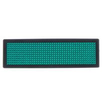Bluetooth LED Name Badge DIY Module 4 Colors Programmable Scrolling Message Board for Concert Event Staff Use žalia
