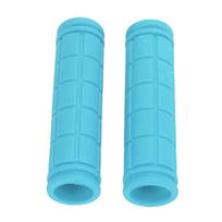 1Pair Bike Handle Grips Bicycle Handlebar Riding Covers Soft Rubber for Mountain Road BikeSky Blue blue