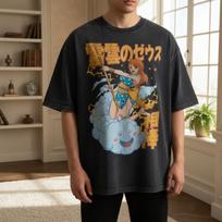Nico Robin Luffy Gear T-Shirt | Retro Anime Streetwear Graphic Tee Summer 2025 120 black