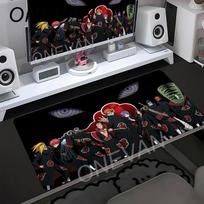 Japonija Šaunus Anime Pelės Padas Nešiojamasis Kompiuteris Raudonas Mėnulis Žaidimų Klaviatūros Kilimėlis XL N-narutoS Pelės Padas PC I-itachi Žaidėjas U-uchiha Spintelės Stalo Kilimėlis 30cmx80cm