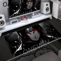 Japonija Šaunus Anime Pelės Padas Nešiojamasis Kompiuteris Raudonas Mėnulis Žaidimų Klaviatūros Kilimėlis XL N-narutoS Pelės Padas PC I-itachi Žaidėjas U-uchiha Spintelės Stalo Kilimėlis 30cmx60cm