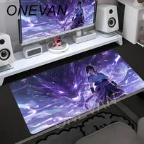 Gaming Mouse Pad Gamer XXL Mouse Mat U-Uchihaes I-Itachis N-Narutos Rubber Deskmat Mousepad Office Keyboard Table Mat Laptop Pad 30x60cm white