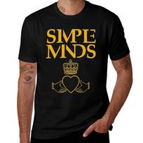 Simple Minds Logo TShirt Everyday Wear Basic Short Sleeve Top 2XL black
