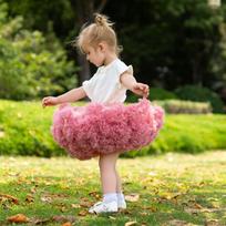 2026 mergaičių pūstas tiulio tutu sijonas gimtadieniui ar šokiui 110 cm pink