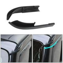 Roof Rain Gutters For Jeep For Wrangler For JK 2007-2017 Designed With Extended Drain Terminals For Targeted Water DirectionGood product gray