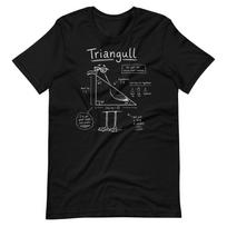 Triangull Shirt Funny Math Teacher Triangle Seagull Bird Geometry Pun STEM Shirt XL black