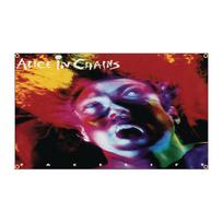 FLAGDOM 150x100cm 3x5Ft Alice In Chains Grupės Vėliava/Alternatyvi Sieninė Danga Metalo Grupės Poliesterio Spaudinys Roko Vėliava Dekoravimui 95x73cm red