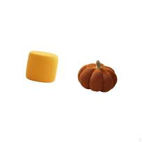 Ottoman Foot Rest Stool Bench Seat Chair with Halloween Pumpkin Pillow Decorative Sofa Cushion for orange