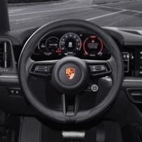 8D Nappa odos automobilio vairo apdangalas Porsche Cayenne Taycan Macan Panamera 718 911 Cayman automobilių aksesuarams