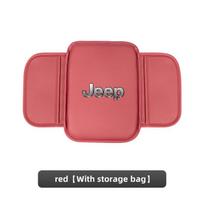 Automobilio porankio dėžutės minkštas paminkštinimas Automobilio vidinės daiktadėžės priedai Jeep Patriot Liberty Grand Cherokee Wrangler JK Gladiator Compa raudona