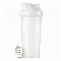 600ml Shaker Bottle 20 Oz with Stainless Steel Ball, BPA Free 20 Oz Plastic Protein Shake Leak Proof for Portable Fitness