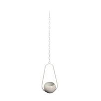 Iron Plant Pot Hanging Bucket Succulent Plant Flowerpot Plant Hanging Basket  Home Decoration White-B