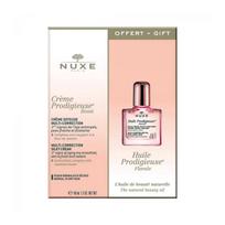 Huile Prodigieuse Florale rinkinys Nuxe: Creme Prodigieuse Boost glotninamasis kremas veidui 40 ml + Prodigieuse Florale stabdantis senėjimą serumas skirtas veidui, 10 ml