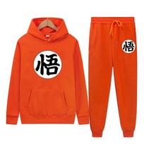 Japoniškas Anime Animacinis filmas Goku Vintažinis Spausdintas Madingas Džemperis su Gobtuvu ir Pliusu, Užtraukiamas, Kasdienis Vyrų Džemperiai, Palaidinės, Hip Hop Gatvės Drabužiai XL red
