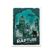 Rapture Bioshock Kingdom Hearts Kelioniniai Plakatai Retro Vintažiniai Drobės Tapybos Spaudiniai Paveikslai Ant Sienos Dekoras Namų Dekoras Be Rėmo 40*50cm