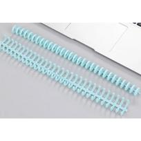30 skylių Macaron spalvotas plastikinis segtuvų žiedas, nupjaunamas naminis, laisvų lapų užrašų knygelės iškarpų žurnalo žurnalo ritės knygų įrišimo žiedas mėlyna