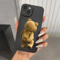Meškiuko Pora Animacinis Telefono dėklas iPhone 16 15 14 13 12 11 Pro Max XS XR X 7 8 15 16 Plus SE 2020 Minkštas Silikoninis Dangtelis For iPhone 16E