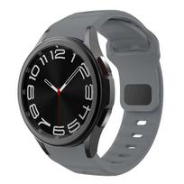 Silikoninė apyrankė skirta Samsung Galaxy Watch 6 4 Classic 5 pro 44mm 40mm 47mm 43mm 42mm 46mm 45mm apyrankė Galaxy Watch6 watch4 apyrankė Watch 4-4Classic pilka spalva