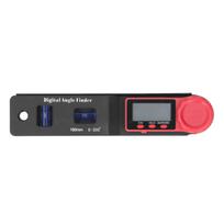 2 in 1 Mini Digital Angle Finder Ruler Protractor Blue Bubbles LCD Digital Display Vernier Caliper gray