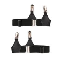 Unisex Seksualios kojinės-vamzdeliai su petnešėlėmis vyrams Dvigubi spaustukai Vyriškos petnešėlės Kojos Vienas spaustukas Diržas Laikyti Anti-slip Reguliuojamas leg size 25-55cm black