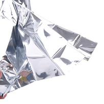 130X210cm Išgyvenimo avarinis Mylar vandeniui atsparus miegmaišis Folijos terminis pledas gray