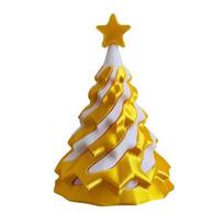 3D spausdintas spiralinis Kalėdų eglutės žaislas Neįmanomas kiaurai perėjimas Skulptūra Sūkurio sriegio iliuzija Streso mažinimas Vaikams Suaugusiems Mini spiralinis kūgio fidget žaislas A white