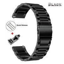 22mm prabangus titano dirželis Huawei Watch5/GT5Pro GT4/4Pro 46 juosta Samsung Watch 46mm 3 45mm apyrankė Amazfit GTR 47mm For Amazfit Balance black