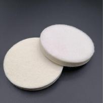 Self-Adhesive Wool Polishing Pad for Car Glass and Mirror Restoration 1-inch 25mm Polishing Wheel gray