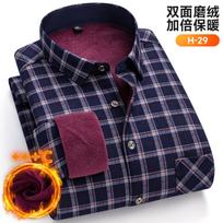 Nauji Didelio Dydžio 8XL 7XL 6XL Vyriški Marškiniai Ruduo Žiema Vilnos Stori Šilti Ilgomis Rankovėmis Langeliais Verslo Atsitiktiniai Slim-fit Vyriški Drabužiai 7XL black