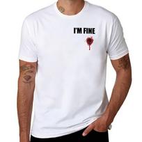 MAN GERAI dizainas, šūvio T-shirt vyriški t-shirt medvilninis vyriškas t-shirt medvilninis 100% T-Shirt L white