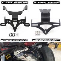 For Honda CB650R CBR650R CB650F CBR650F Rear Tail Tidy Fender Eliminator Kit License Plate Holder Bracket LED Light Accessories CBR650F black
