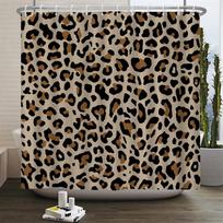 Moderni leopardo dušo užuolaida 3D vonios užuolaida su kabliukais Dekoratyvinis pertvaros ekranas 180*240 Poliesterio skalbiamas audinys W120xH180cm