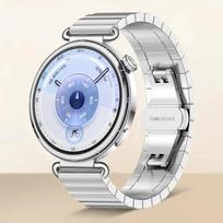 18 mm nerūdijančio plieno apyrankė Huawei Watch GT6-5-4 41 mm metalinė moteriška aukštos klasės apyrankė Huawei Watch 5/GT5Pro 42 mm Xiaomi S4 41 mm Huawei GT6 41mm sidabras