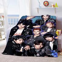 Stray Kids Antklodė Minkštas Sofos Užtiesalas Kpop Dainininko Metamas Antklodė Flanelinis Antklodė Lengvas Šiltas Lovos Antklodės Miegamojo Sofai 75x90cm