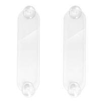 2pcs Pass Mounting Strips with Strong Suction Cups Windshield Transponder Holder for Major Toll Passes Pass Holder 1 white