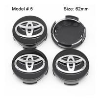 57/62mm Automobilio rato centrinės apdailos ženklelis Automobilio ratlankių dangteliai Toyota C-hr Rav4 Yaris Hilux Avensis Prius Auris Corolla Cross