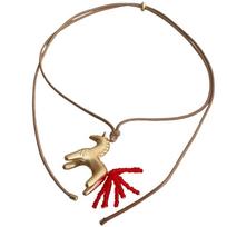 Fashionable Horse Chain Tassels Pendant Necklaces Adjustable Long Chain Party and Daily Wear Elegant Long Tassels Necklace