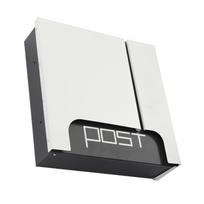 Lockable Mailboxes with Keys,Outdoor Wall Mounted Mail Box with Large Capacity United States white