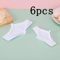 12/2pcs Triangular Dumpling Maker Dumpling Tool Mold Dough Press Dumpling Mold Mear Pie Cutter for Ravioli Calzones Empanada white