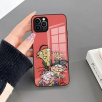 Cartoon H-Ed Edd N Eddy Vintage Phone Case Glass For IPhone 17 16 Pro 15 Pro Max 14 13 12 11 X XR XS Max 8 7 Plus SE Cover iPhone15 ProMax